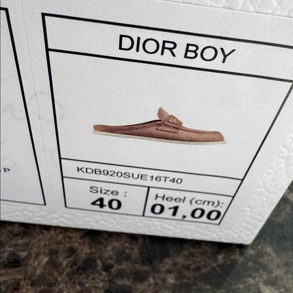 Christian Dior Dior boy slide mocassin loafer flats corde beige suede sz 40 - Picture 9 of 9